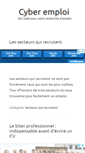 Mobile Screenshot of cyber-emploi.fr