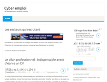 Tablet Screenshot of cyber-emploi.fr